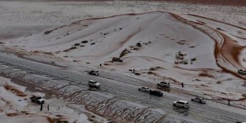 Saudi Arabia’s Al-Jawf desert region blanketed in snow for first time ever: Stunning photos, videos go viral