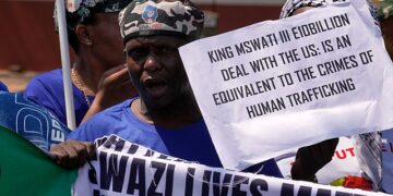 Eswatini protesters rally at US Embassy over deportation deal